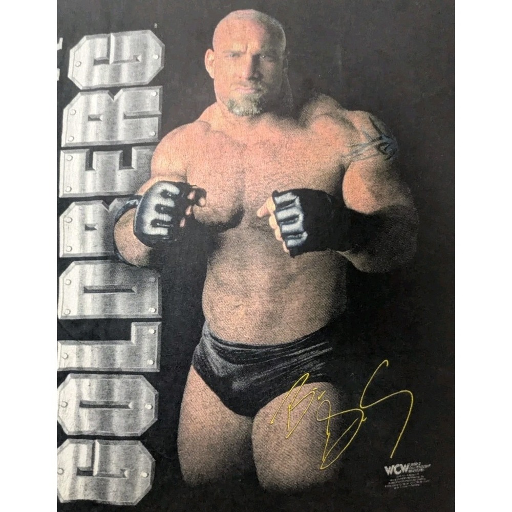 Vintage WCW Goldberg Tough As Steel Graphic T-Shirt 1998 Men's 3XL